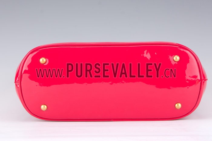 Gucci Bright Bit Pink Patent Leather Top Handle Tote