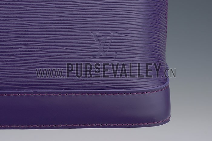 Louis Vuitton Alma MM Epi Leather Plum