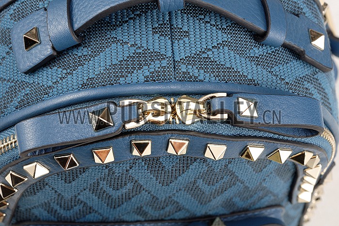 Valentino Viva Valentino Fabric Min Backpack Blue