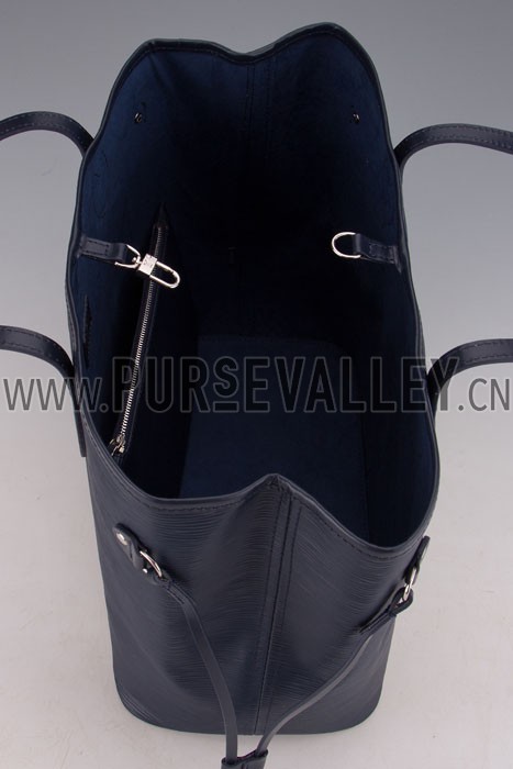 Louis Vuitton Neverfull MM Epi Leather Dark Blue