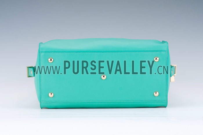 YSL Cabas Small Leather Shopper Azure