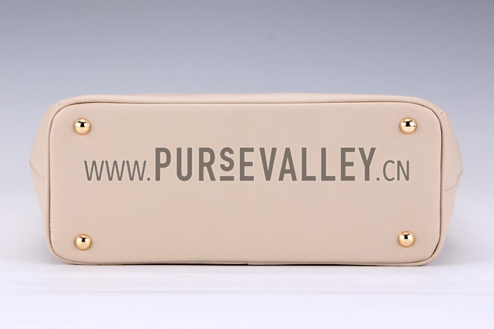 Prada Saffiano Lux Top Handle Beige