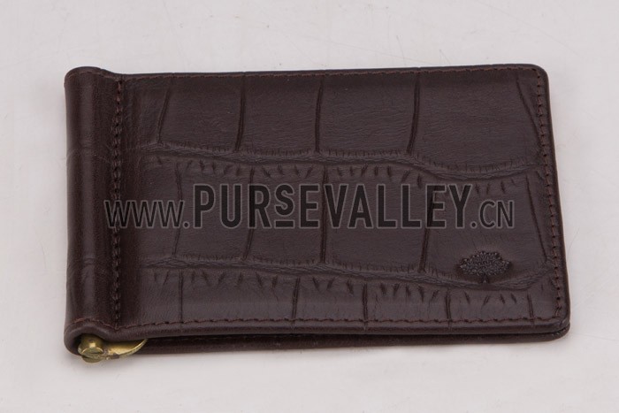 Mulberry Bill Holder Dark Brown