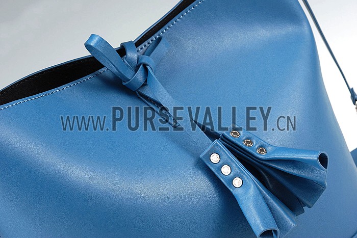 Louis Vuitton New Noe Cuir Nuance Blue Drawstring Bag 607551