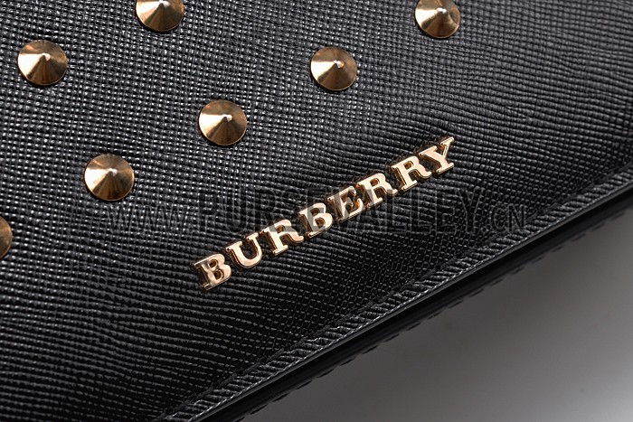 Burberry Studded Berkley Crossbody Bag Black 607789