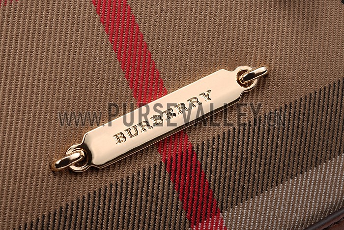 Burberry Blaze Haymarket Satchel Tan 607793