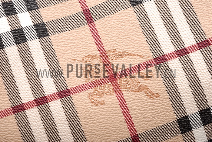 Burberry Small Haymarket Check Tote Bag Brown 607797