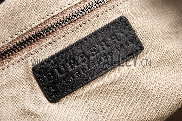 Burberry Medium Canvas Check Backpack Black 607815