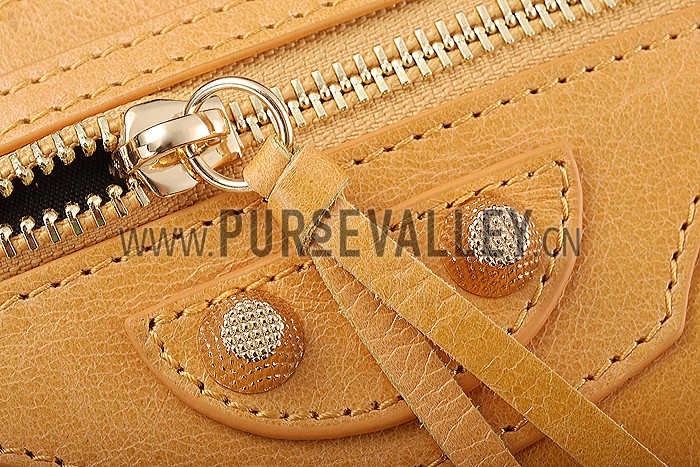 Balenciaga Clutch Marigold With Gold Hardware 607841