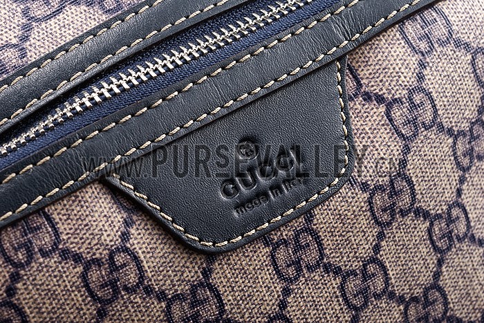 Gucci GG Canvas Backpack Beige/Blue 607933