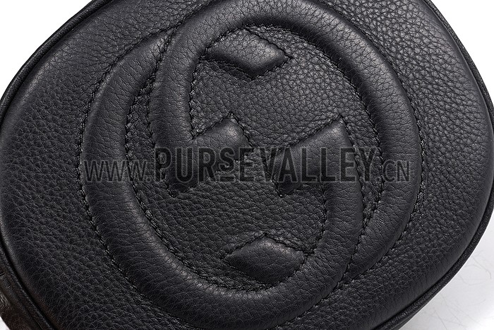 Gucci Soho Leather Mini Chain Bag Black 607941