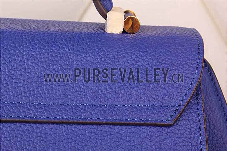 Hermes Stirrup Shoulder Bag Blue Electric 608093