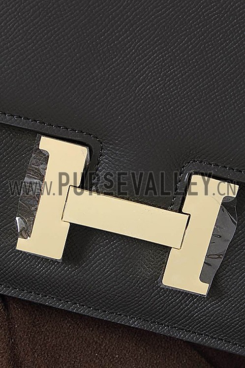 Hermes Constance Black Bag With Gold Hardware 608105