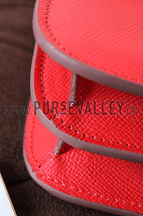 Hermes Constance Red Vermillion With Gold Hardware 608114