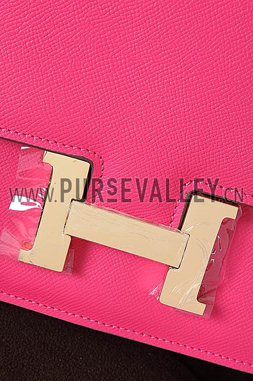 Hermes Constance Rose Tyrien With Gold Hardware 608115