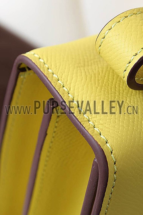 Hermes Constance Yellow With Gold Hardware 608120