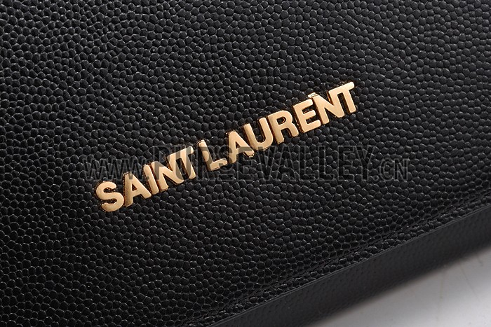 Saint Laurent Classic Letters Chain Bag Black 608205