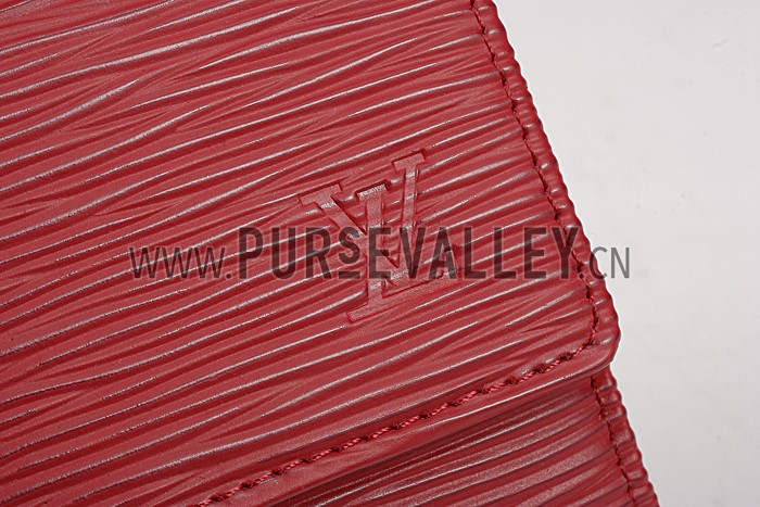 Louis Vuitton Red Epi Leather Sarah Wallet