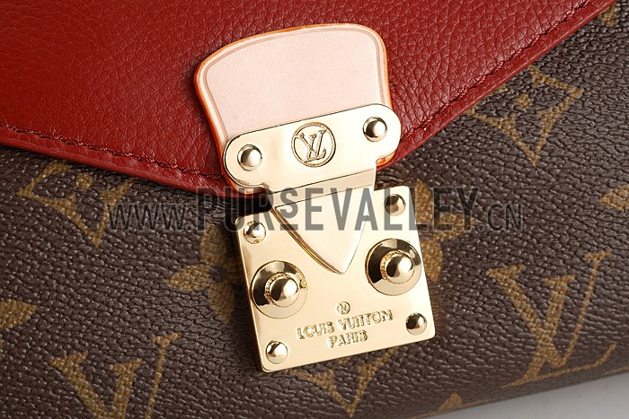 Louis Vuitton Pallas Chain Bag Dark Red 608252