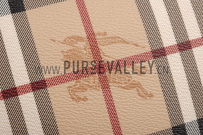 Burberry Haymarket Check Wristlet Tan 608281