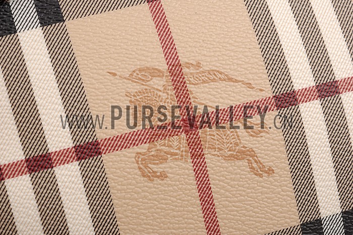 Burberry Haymarket Check Wristlet Chocolate 608283
