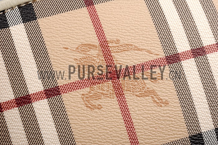 Burberry Haymarket Check Wristlet White 608285