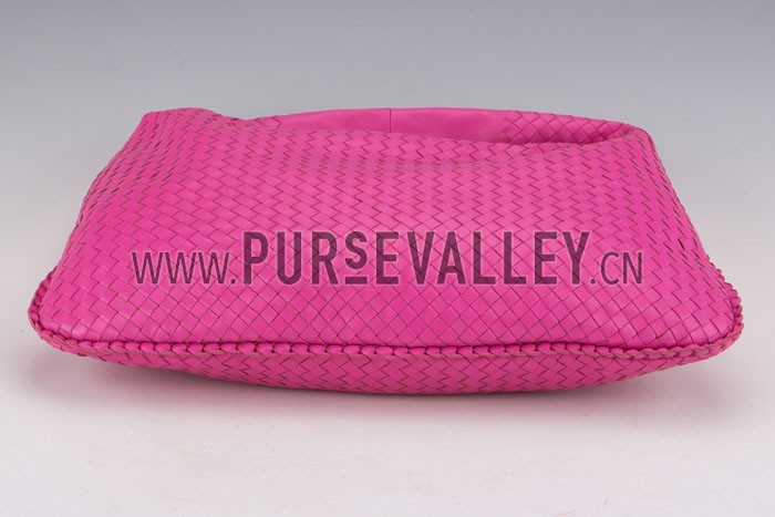 Bottega Veneta Intrecciato Nappa Hobo Bag Pink