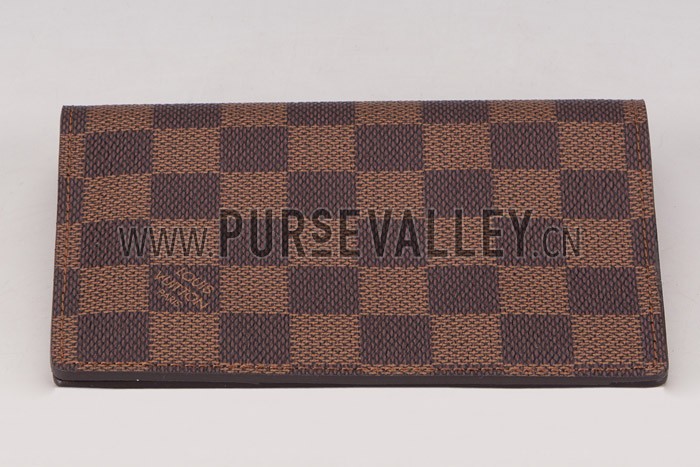 Louis Vuitton Damier Ebene Canvas CheckBook and Card Holder