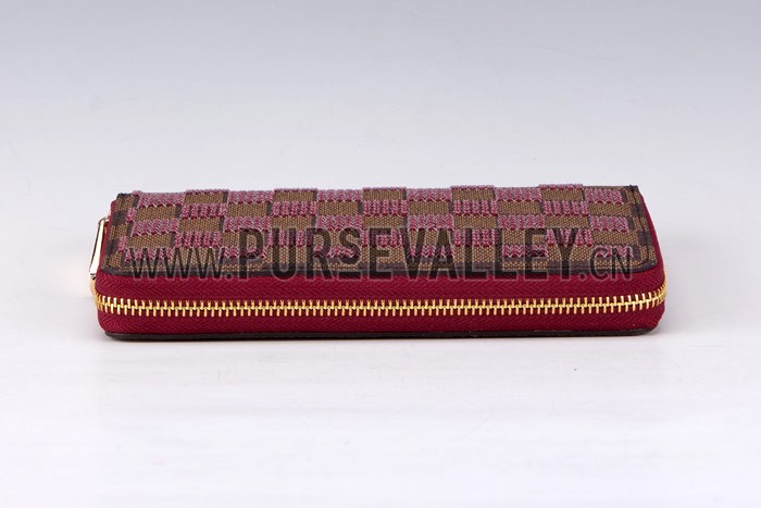 Louis Vuitton Damier Paillettes Wallet Red