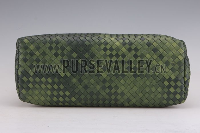 Bottega Veneta Intrecciato Duffel Bag Dark Green