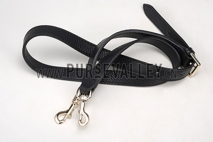 Gucci Bamboo Shopper Leather Tote Black 607312