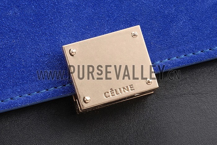 Celine Trapeze Blue Bag 607303