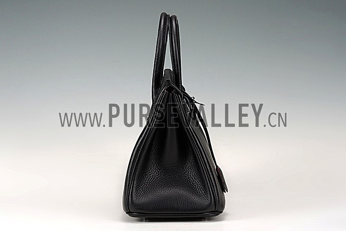 Hermes Birkin 30 Black/Pink Lining 607477