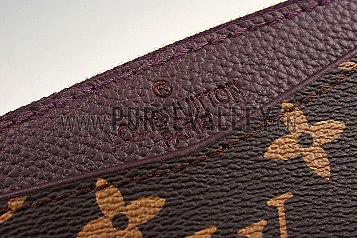 Louis Vuitton Monogram Canvas Pochette Pallas Purple 607524