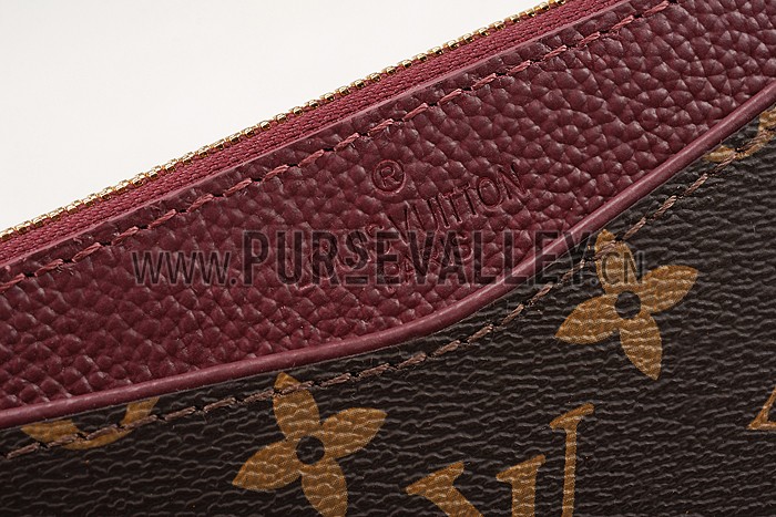 Louis Vuitton Pochette Pallas Monogram Dark Red 607545