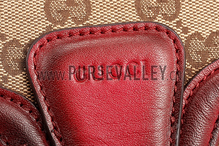 Gucci Lady Web GG Small Canvas Bag Dark Red
