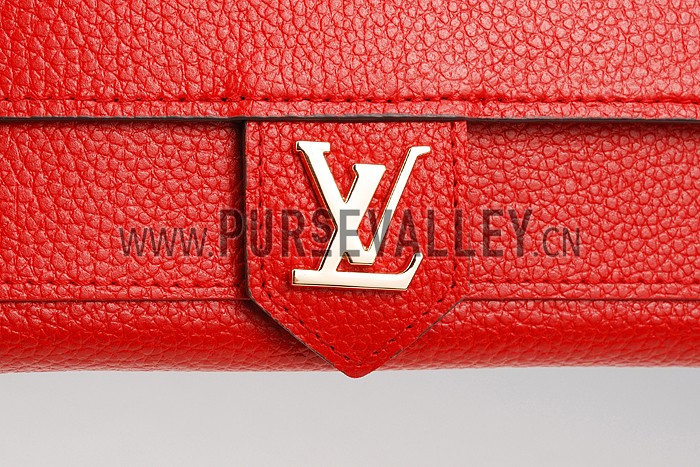 Louis Vuitton Lockme Wallet Red