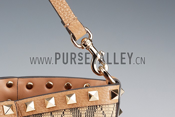 Valentino RockStud Cross Body Tan Bag