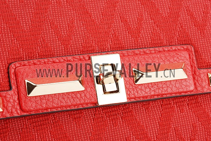 Valentino RockStud Shoulder Red Bag