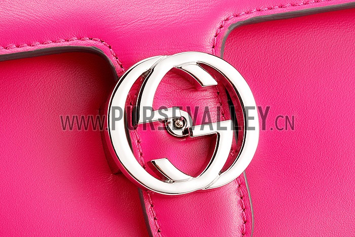Gucci Interlocking Medium Shoulder Bag Fuchsia