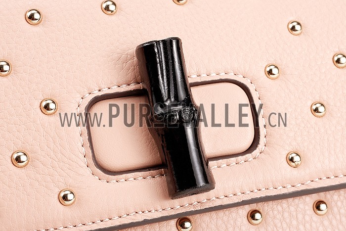 Gucci Miss Bamboo Studded Bag Pink