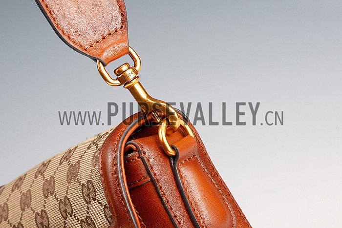 Gucci Lady Web GG Small Canvas Bag Tan