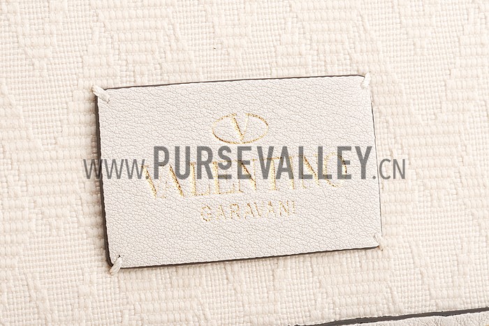 Valentino RockStud Cross Body White Bag