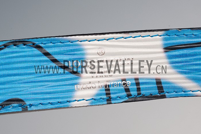 Louis Vuitton Twist Epi Leather Aqua Print Bag