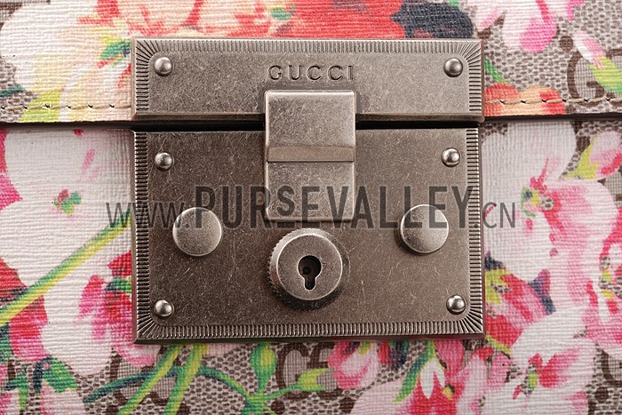 Gucci Padlock Blooms Supreme Canvas Shoulder Bag