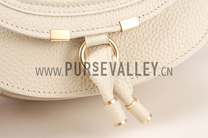 Chloe Marcie Flap Small Shoulder Bag Beige