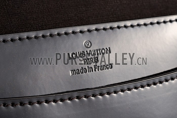 Louis Vuitton Chain Louise Patent Leather Black