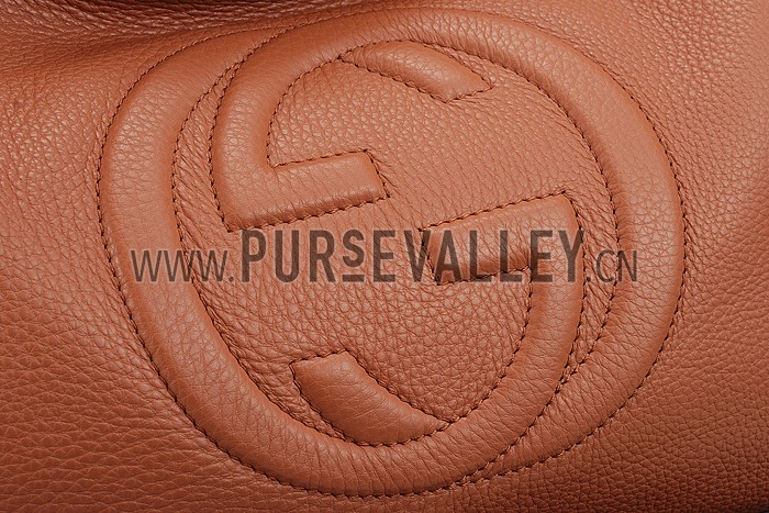 Gucci Soho Leather Hobo Brown