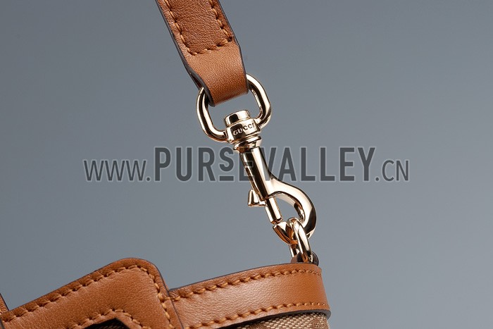 Gucci Swing Ebony/Tan Tote Small