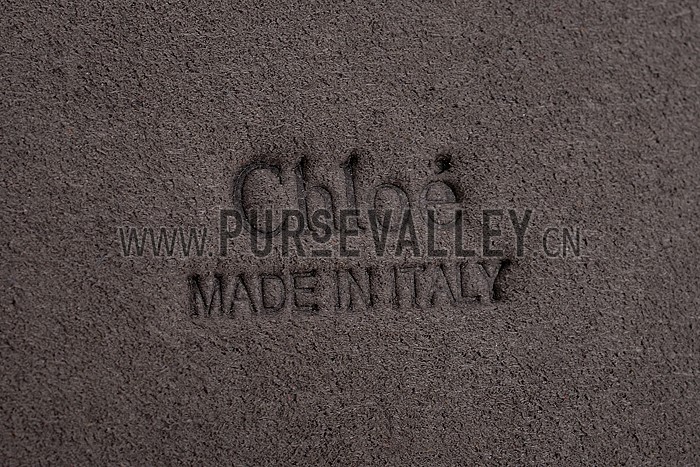 Chloe Faye Small Bag Grey Suede Leather Flap